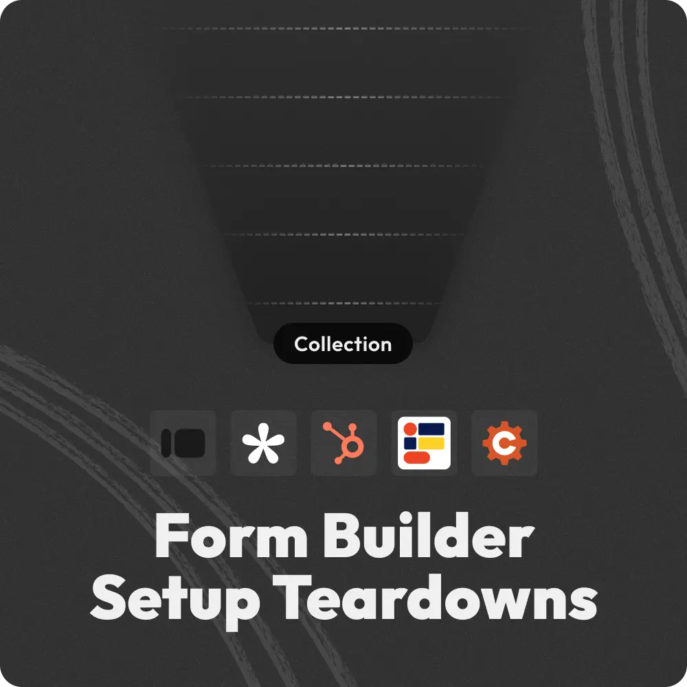 224 Onboarding screen audits of 5 SaaS form builders