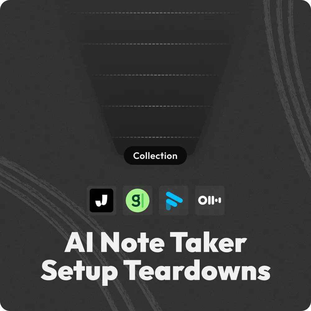 AI Note Takers Onboarding Teardown Collection with +250 PLG notes